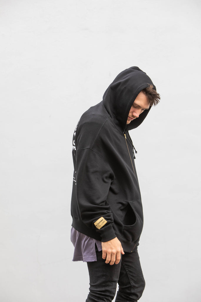 RETURN TO THE CLASSICS - ZIP-HOODIE - BLACK