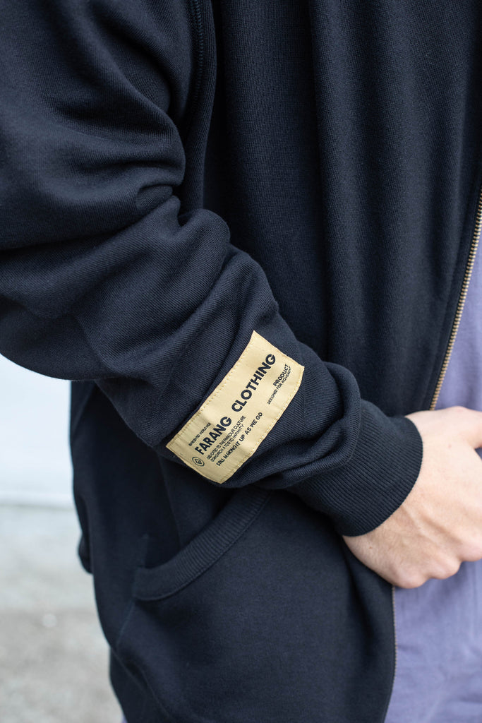 RETURN TO THE CLASSICS - ZIP-HOODIE - BLACK