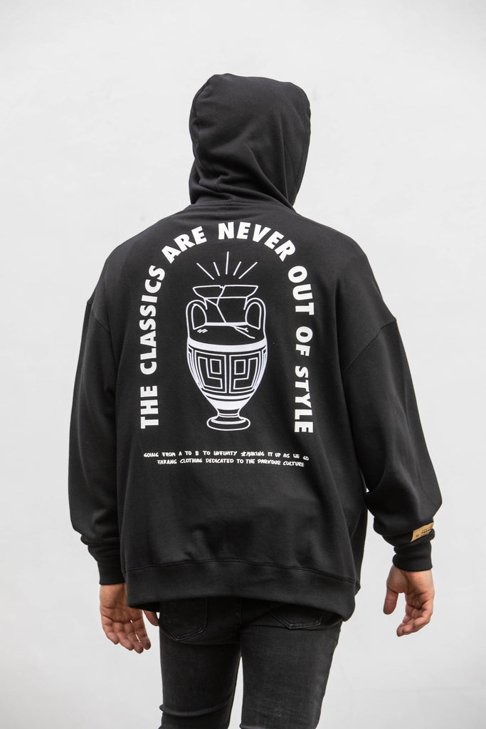 RETURN TO THE CLASSICS - ZIP-HOODIE - BLACK