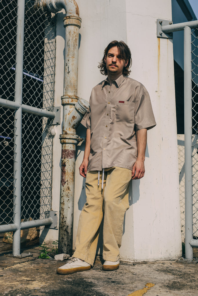 ENDLESS PATTERN - BUTTON UP SHIRT - SANDSTONE