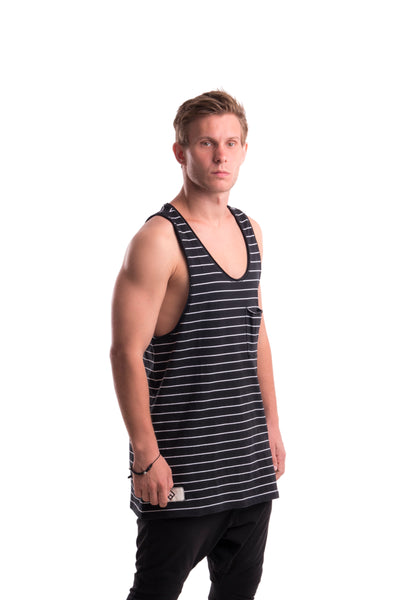 DIVISION - TANK TOP - BLACK / WHITE
