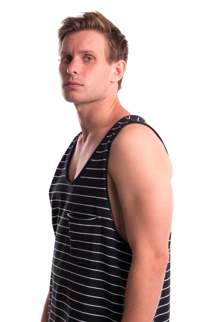 DIVISION - TANK TOP - BLACK / WHITE