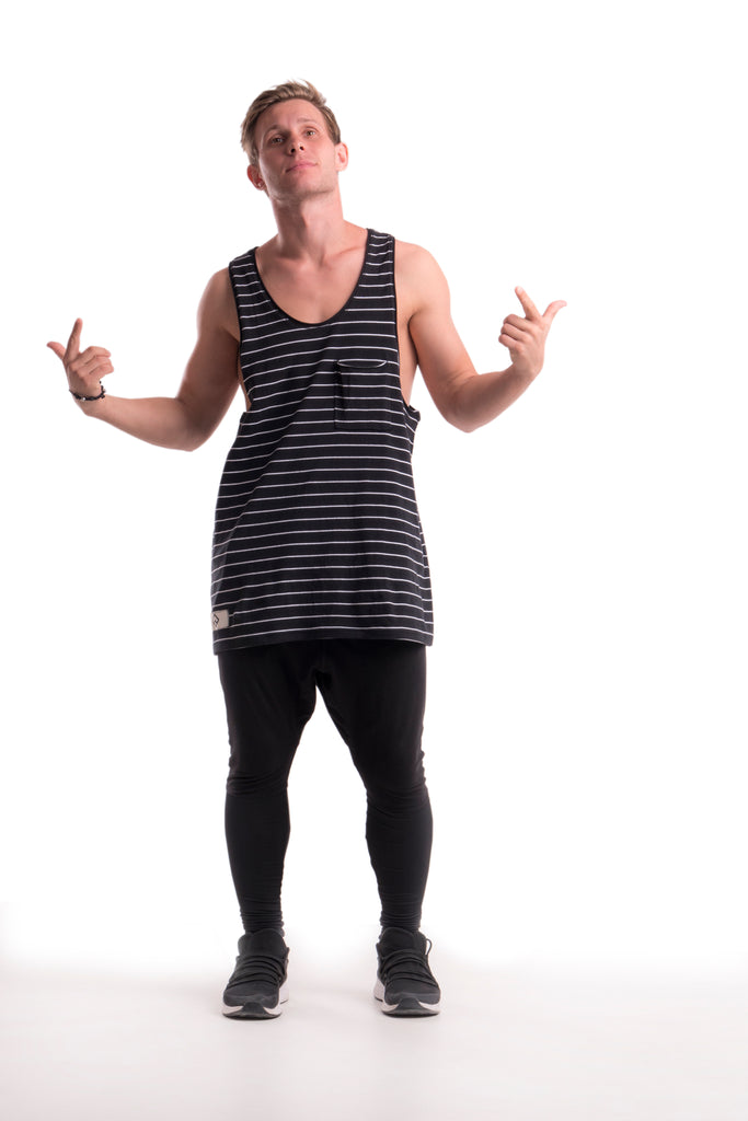 DIVISION - TANK TOP - BLACK / WHITE