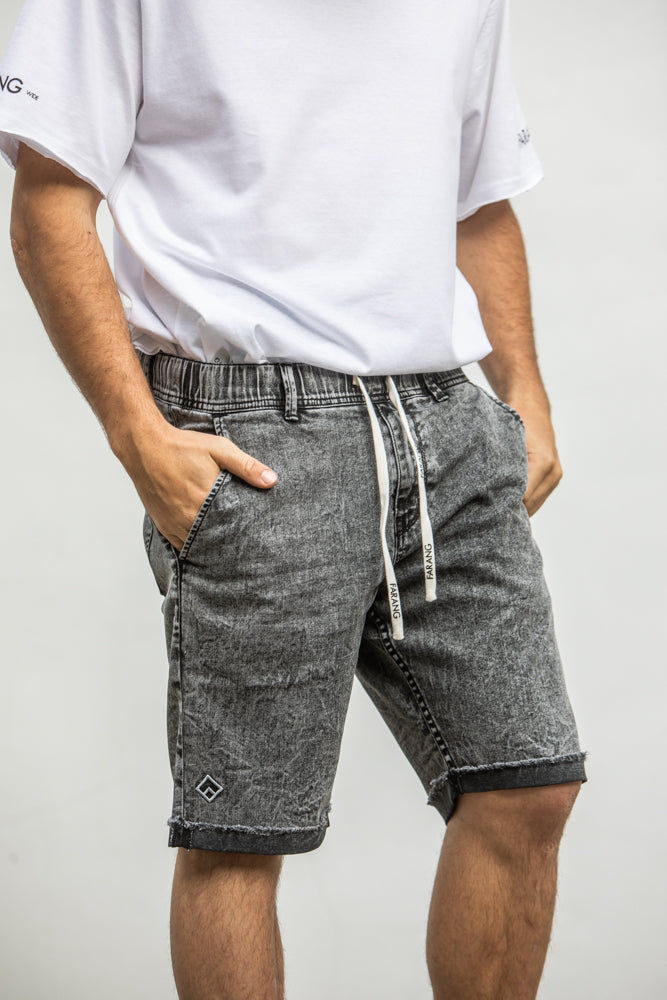 ESSENTIAL - STRETCH SHORTS - LIGHT GREY