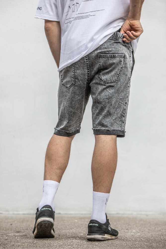 ESSENTIAL - STRETCH SHORTS - LIGHT GREY