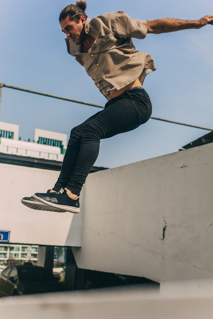 ENDLESS PATTERN - BUTTON UP SHIRT - SANDSTONE