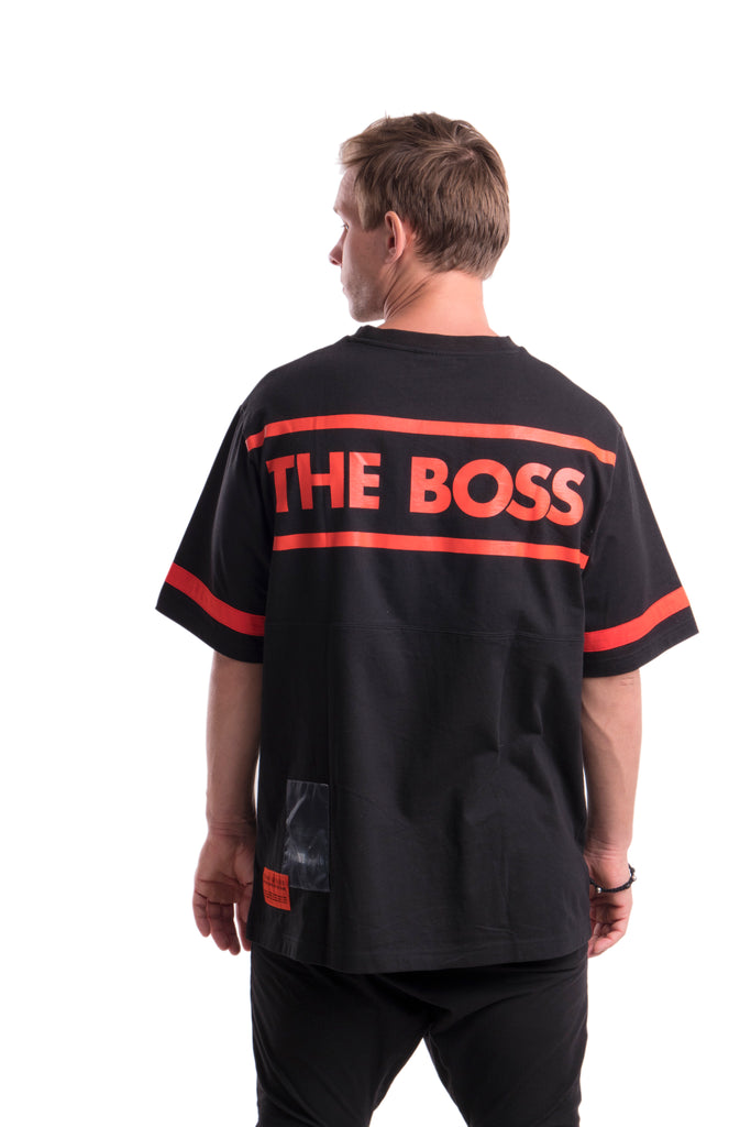 THE BOSS - TEE - (BLACK/RED)